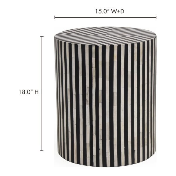 CHAMEAU SIDE TABLE BLACK - Image 6