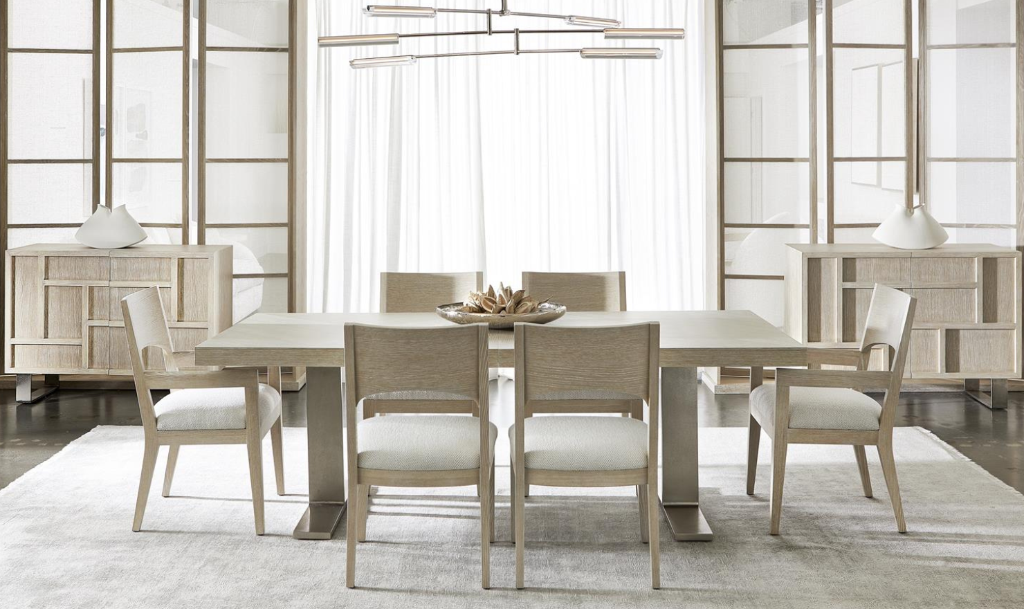 Bernhardt Solaria Wooden Fabric Upholstered Side Chair with Solid Back - Image 5