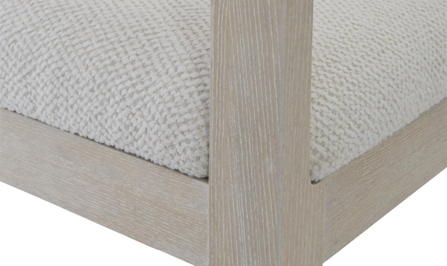 Bernhardt Solaria Wooden Fabric Upholstered Side Chair with Solid Back - Image 9