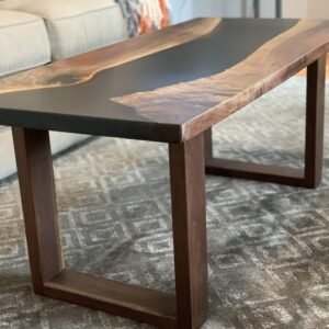 Black Walnut Epoxy River Coffee Table