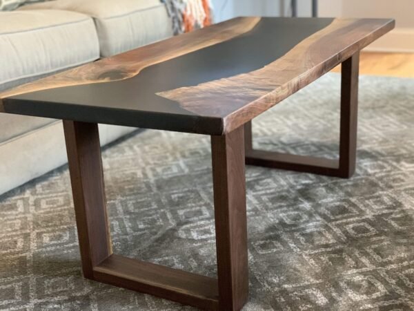 Black Walnut Epoxy River Coffee Table