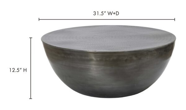 CONGA COFFEE TABLE ANTIQUE ZINC - Image 5