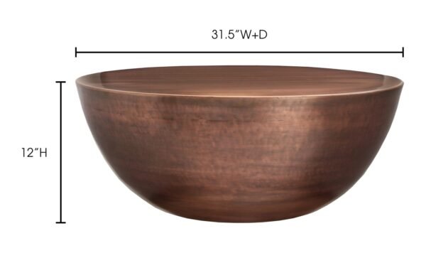CONGA COFFEE TABLE ANTIQUE ZINC - Image 11