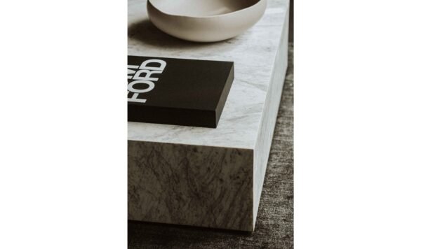 NASH COFFEE TABLE- WHITE MARBLE - Image 6