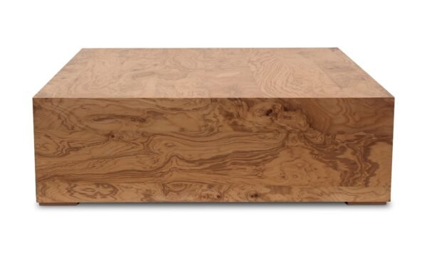 NASH COFFEE TABLE- HONEY BROWN BURL - Image 11
