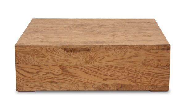 NASH COFFEE TABLE- HONEY BROWN BURL - Image 9