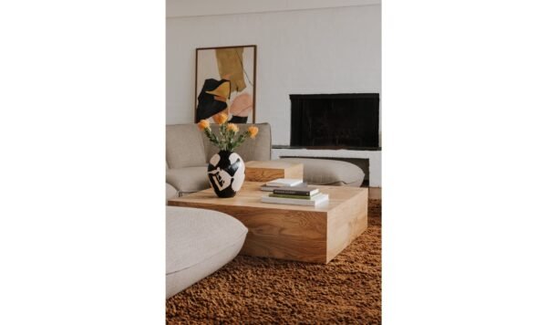 NASH COFFEE TABLE- HONEY BROWN BURL - Image 2