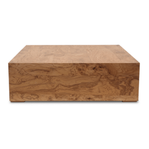 NASH COFFEE TABLE- HONEY BROWN BURL