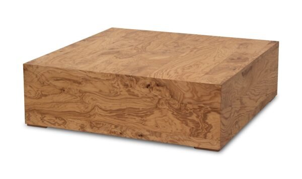 NASH COFFEE TABLE- HONEY BROWN BURL - Image 8
