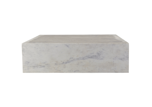NASH COFFEE TABLE- WHITE MARBLE