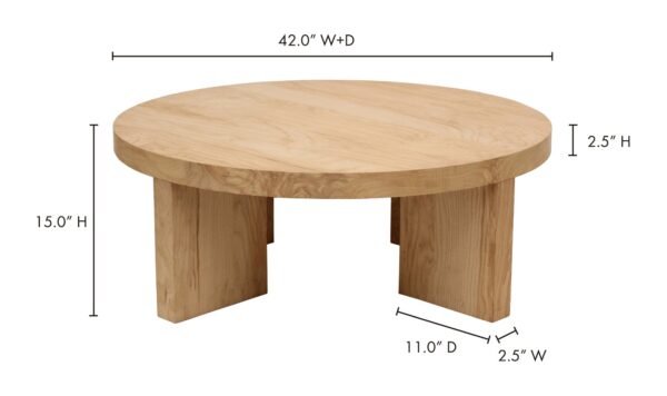 OREGON ROUND COFFEE TABLE - Image 9
