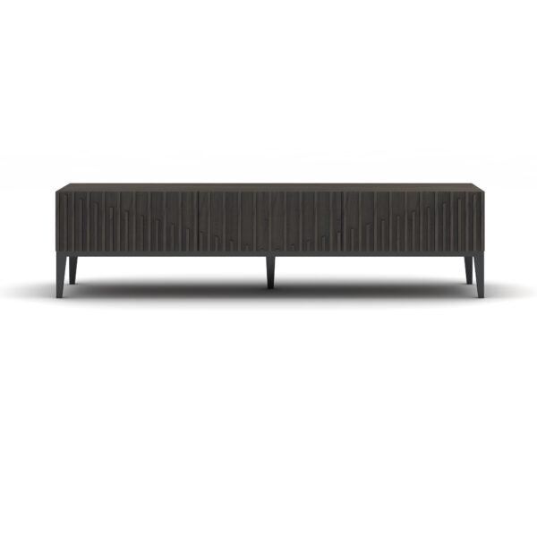 Jennifer Italia Ovni Two Large Drawer TV Base in Brown - Image 2