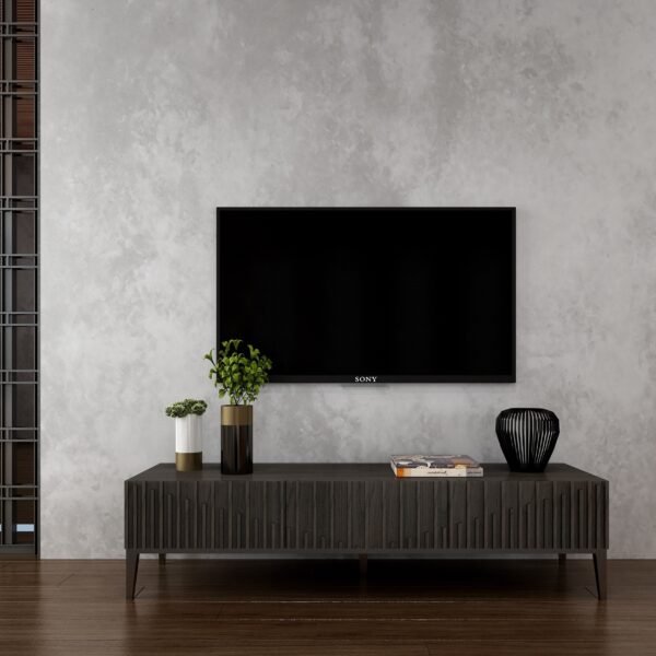 Jennifer Italia Ovni Two Large Drawer TV Base in Brown - Image 3